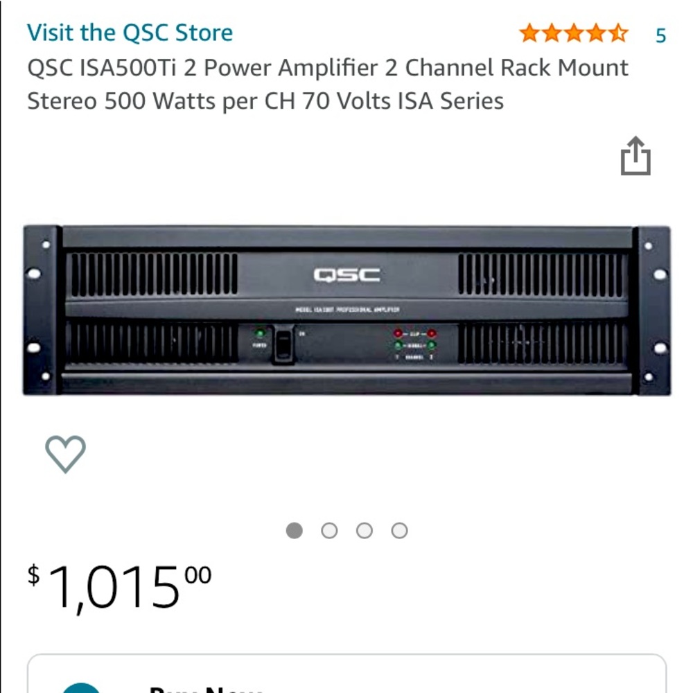 QSC ISA500TI 2Channel PRO Amp